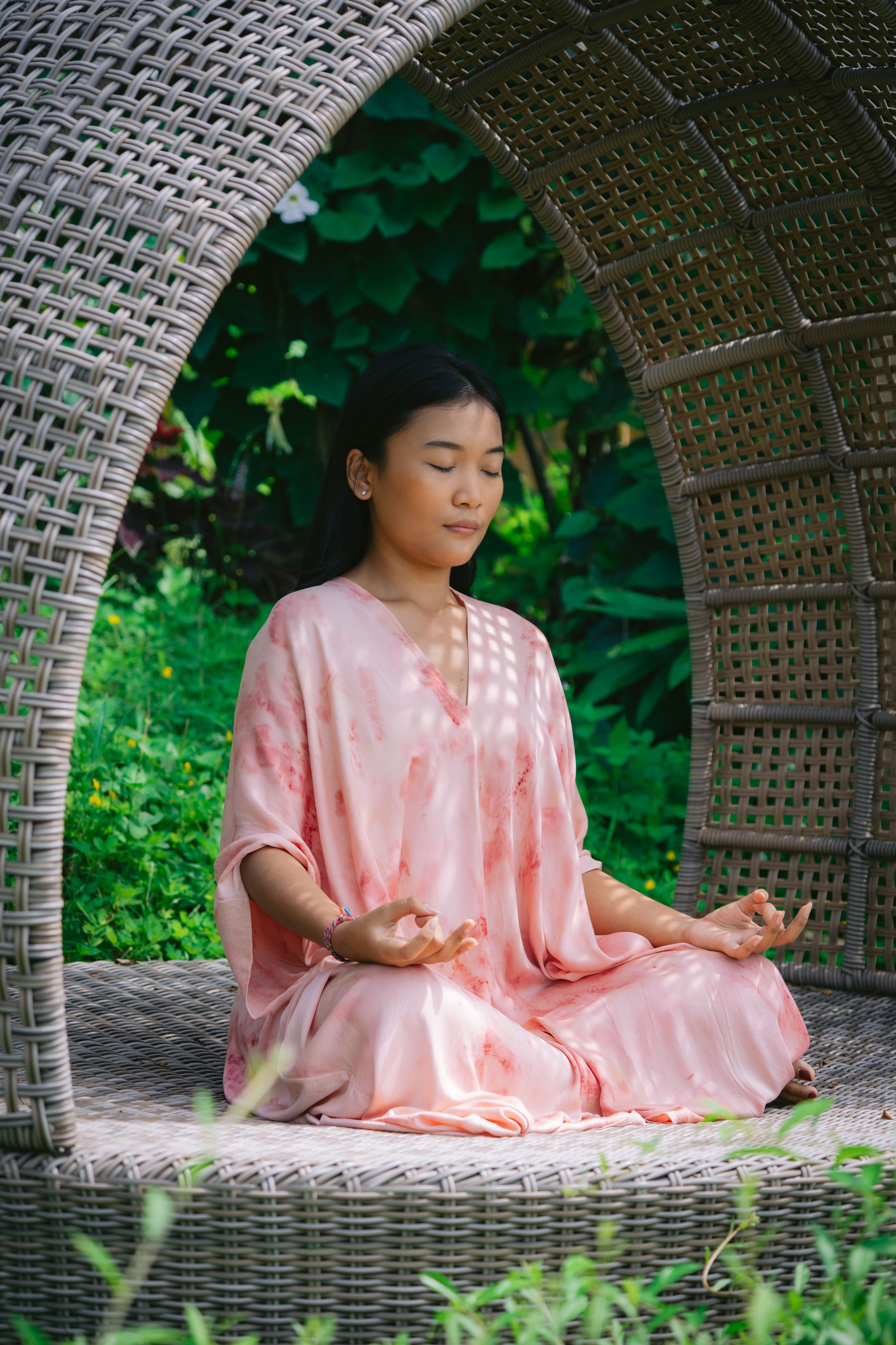 The Parvati – Pink & Red  Eco Vero Friendly  Print Dress