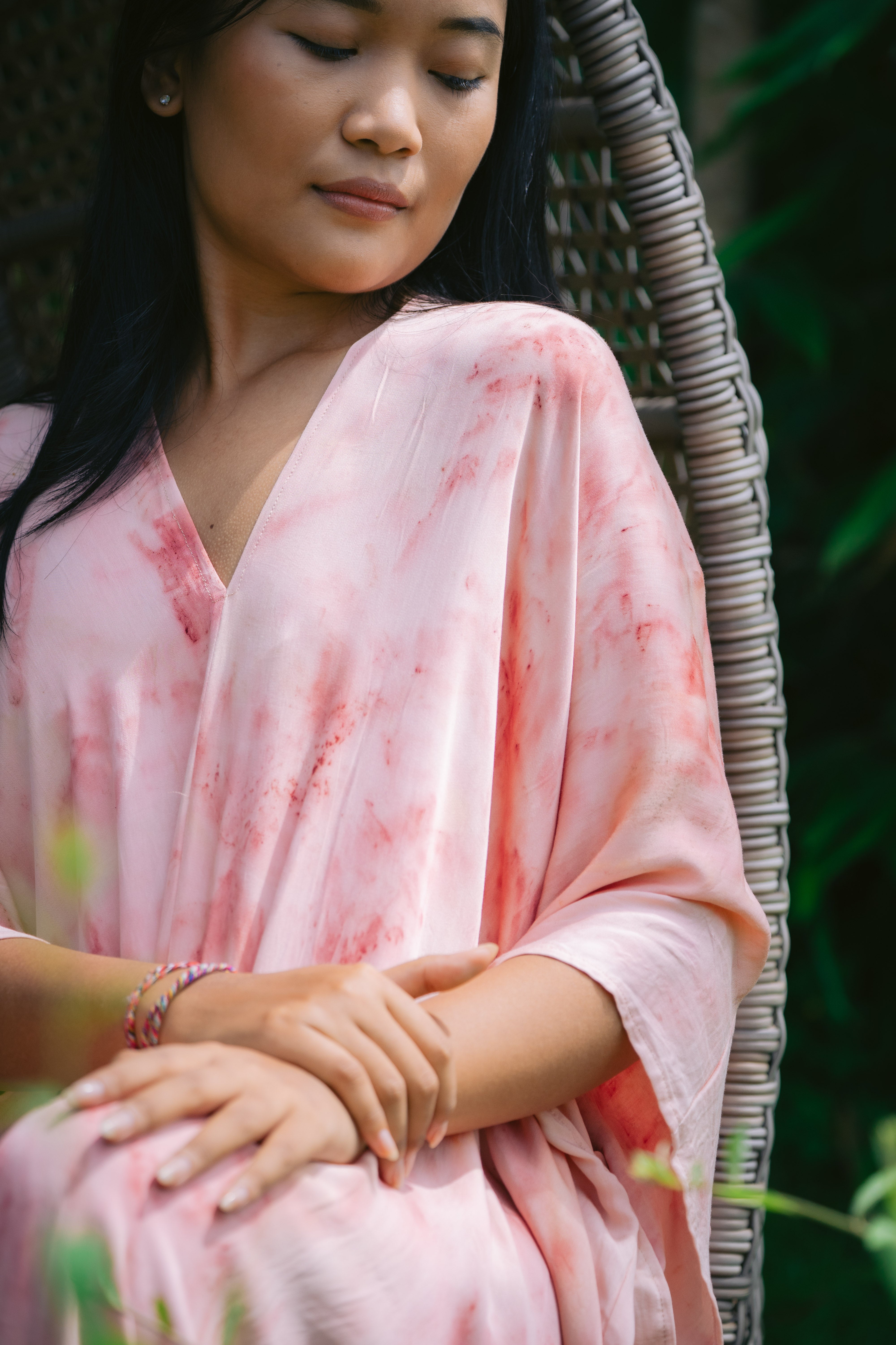 The Parvati – Pink & Red  Eco Vero Friendly  Print Dress