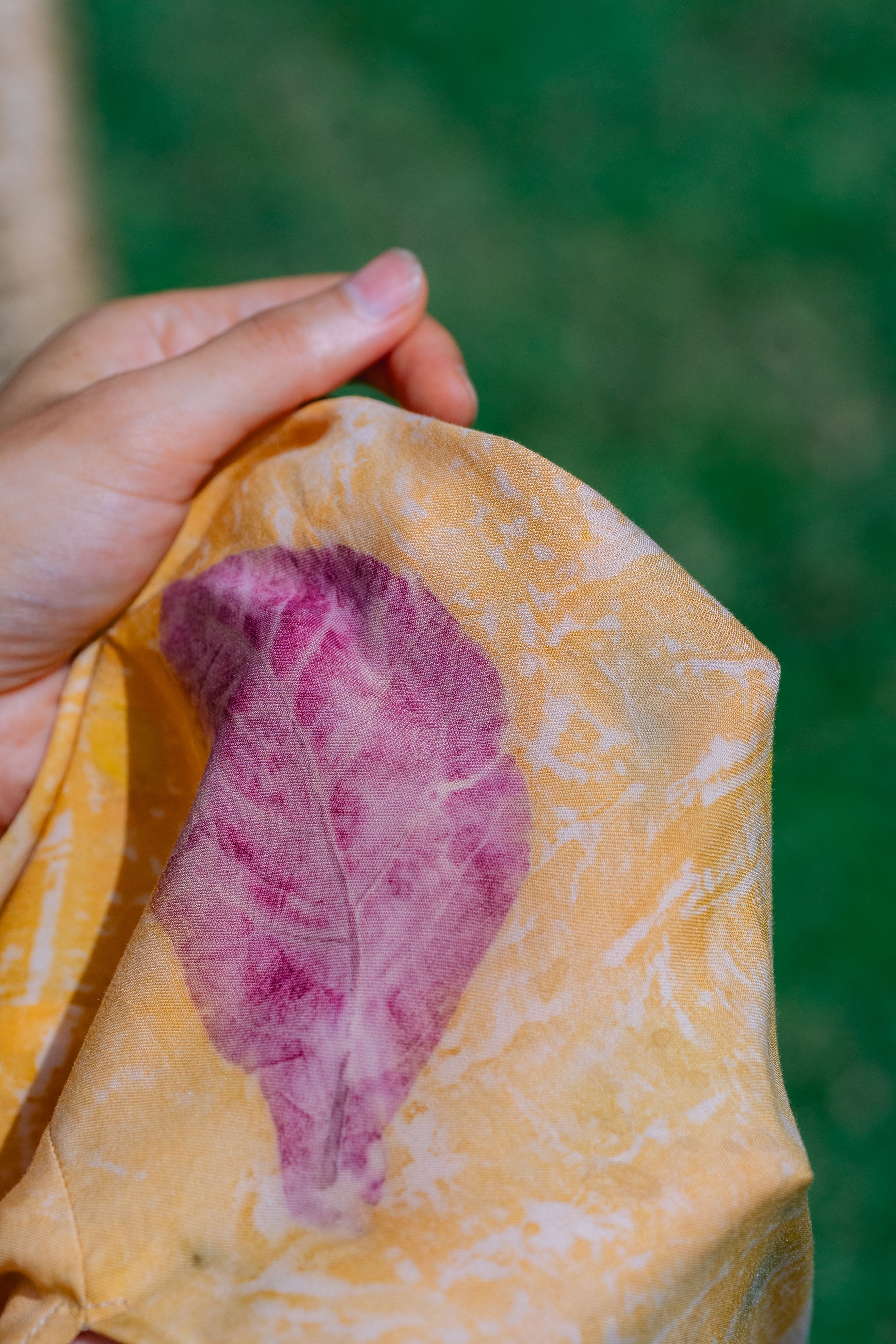 The Parvati – Yellow, Purple, Blue & White Eco Vero Friendly Print Dress