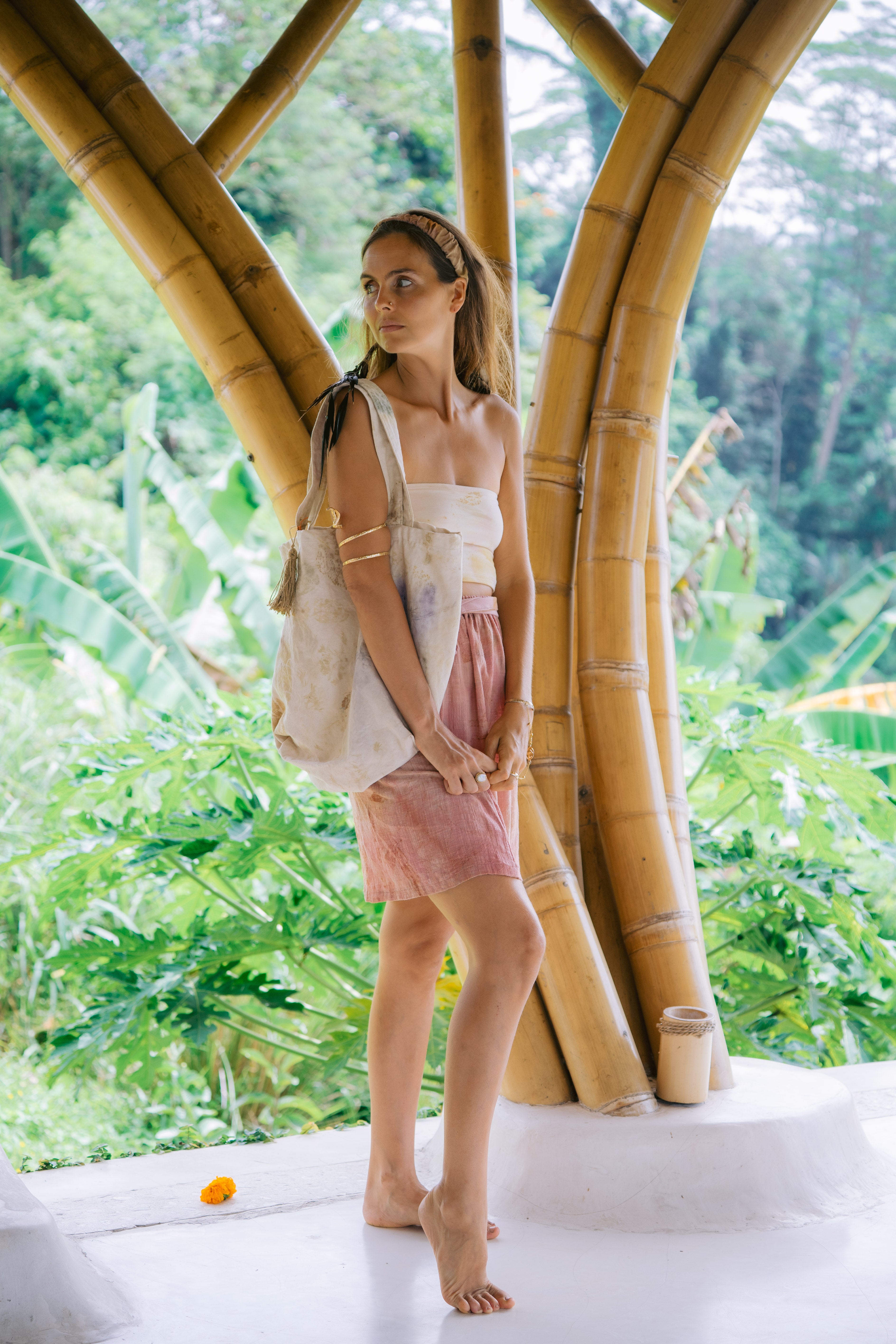 Sundaram Bags White and Blue Made from  Cotton 👜🌿