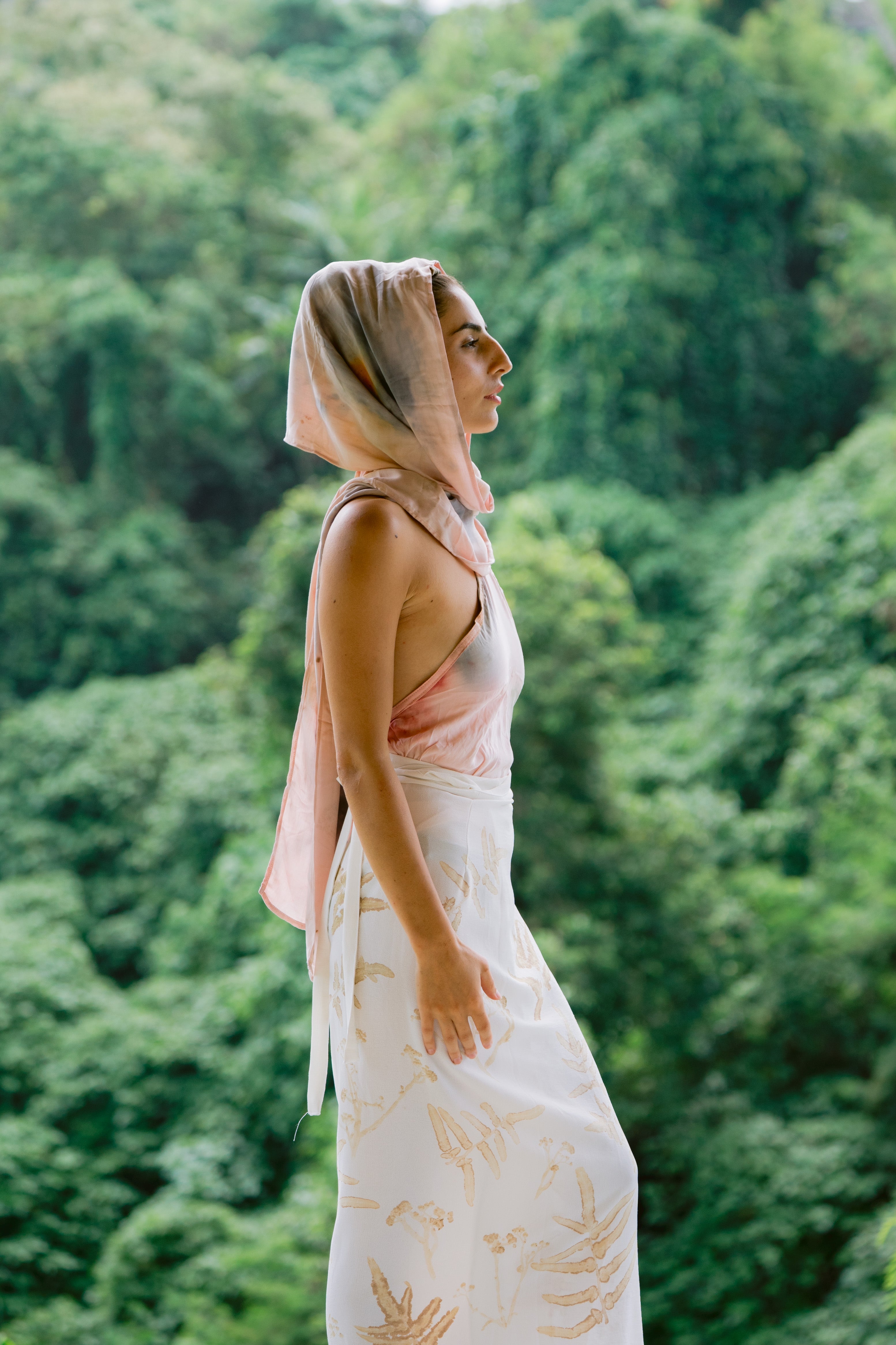 Tirta Puspa Pink & Blue Cotton Silk Tank Top