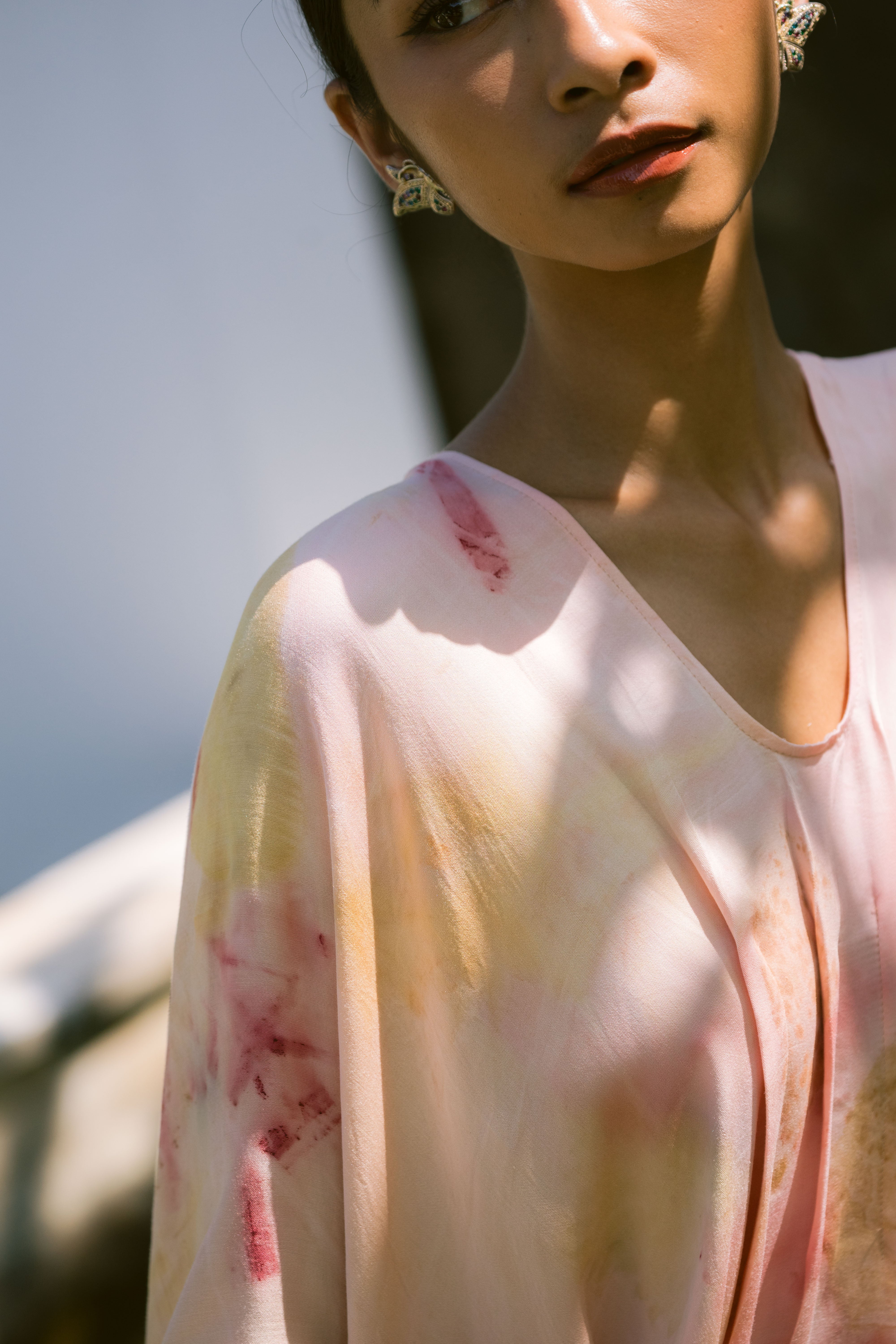 The Parvati – Red, Pink, Purple & Yellow  Eco Vero Friendly  Print Dress