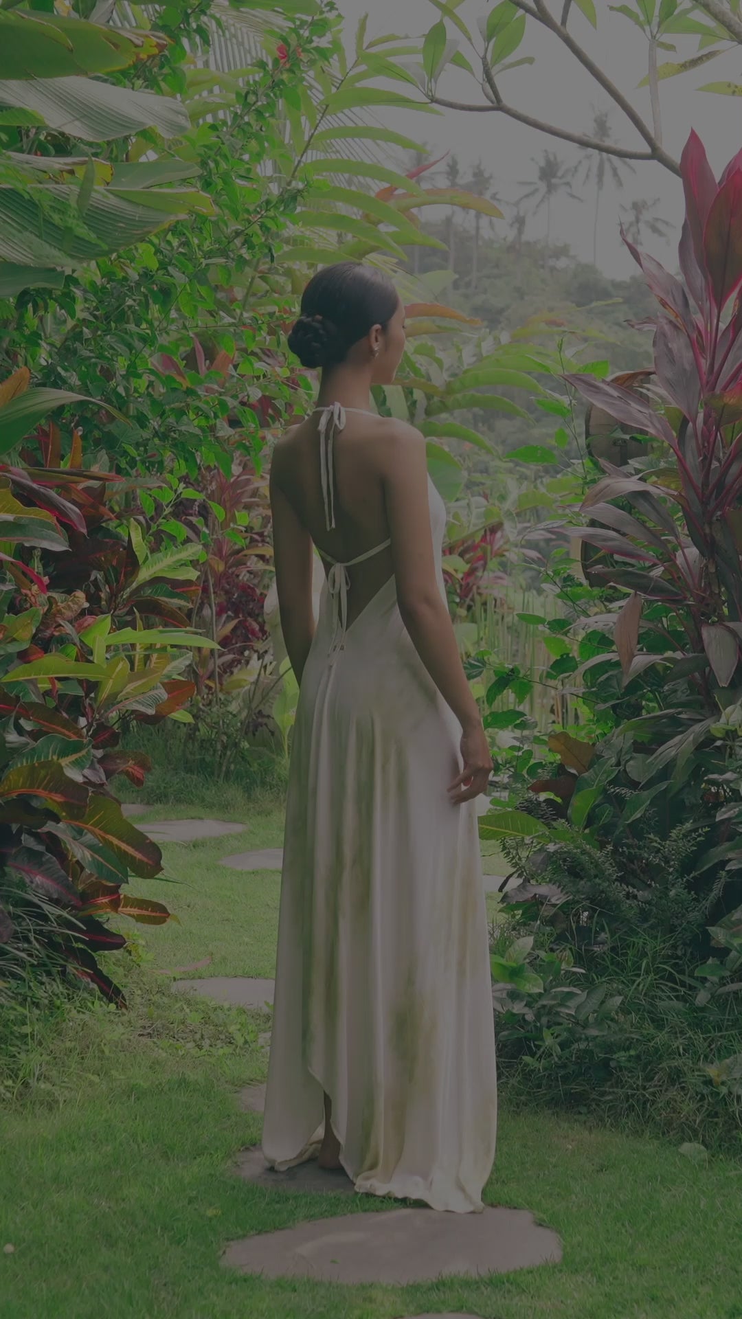 The Goddess – Yellow & White Cotton Silk Eco Print Dresses